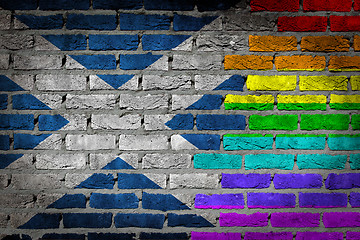 Image showing Dark brick wall - LGBT rights - Scotland