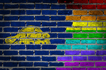 Image showing Dark brick wall - LGBT rights - Oregon