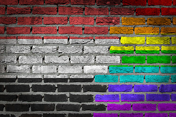 Image showing Dark brick wall - LGBT rights - Yemen