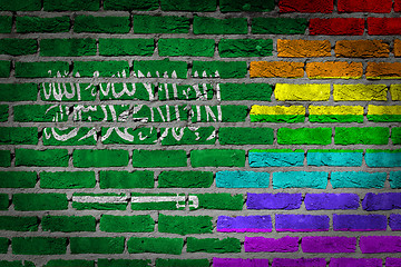 Image showing Dark brick wall - LGBT rights - Saudi Arabia