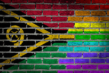 Image showing Dark brick wall - LGBT rights - Vanuatu