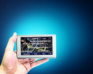 Image showing Gps in a man hand.