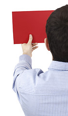 Image showing Man holding a paper