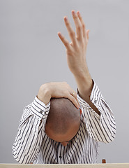 Image showing Man at desk