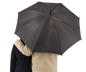 Image showing Couple with umbrella