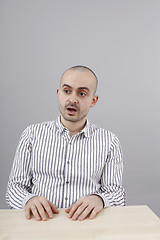 Image showing Man at desk