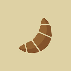 Image showing Croissant. Food Flat Icon