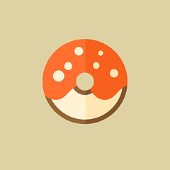 Image showing Donut. Food Flat Icon