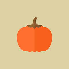 Image showing Pumpkin. Food Flat Icon