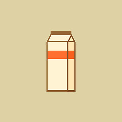 Image showing Milk. Food Flat Icon