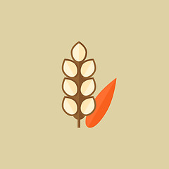 Image showing Grain. Food Flat Icon