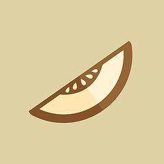 Image showing Melon. Food Flat Icon