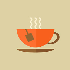 Image showing Tea. Drink Flat Icon