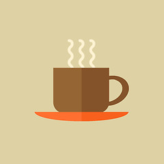 Image showing Coffee. Drink Flat Icon