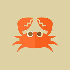 Image showing Crab. Food Flat Icon