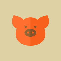 Image showing Pork. Food Flat Icon