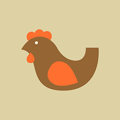 Image showing Chiken. Food Flat Icon