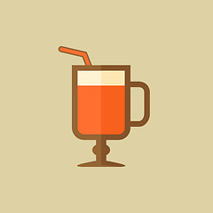 Image showing Cocktail. Drink Flat Icon