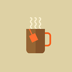 Image showing Tea. Drink Flat Icon