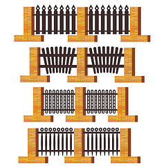 Image showing metal fences