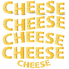 Image showing cheese letters 