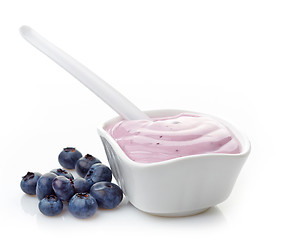 Image showing bowl of yogurt