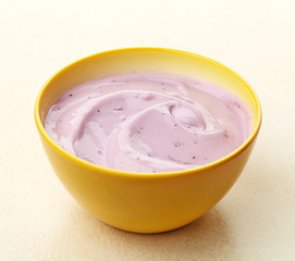 Image showing blueberry yogurt