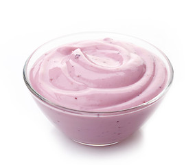 Image showing bowl of yogurt