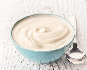 Image showing bowl of greek yogurt