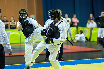 Image showing Kobudo competition between boys.