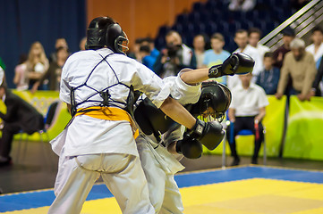 Image showing Kobudo competition between boys.
