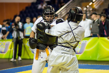 Image showing Kobudo competition between boys.