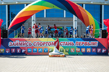 Image showing The boys busy in boxing