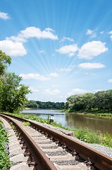 Image showing Railway rails