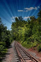 Image showing Railway rails