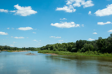 Image showing The Ural River is the natural boundary between Europe and Asia