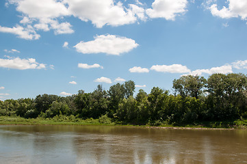 Image showing The Ural River is the natural boundary between Europe and Asia