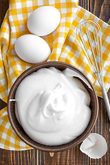 Image showing Whipped eggs