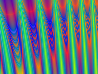 Image showing Colorful curtains