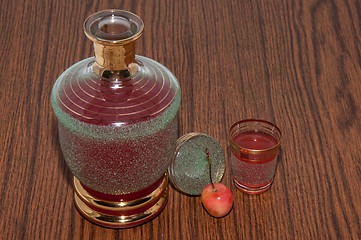 Image showing Fruit liqueur out of Sweet cherry