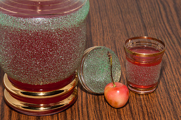 Image showing Fruit liqueur out of Sweet cherry