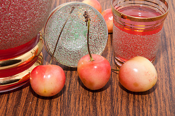 Image showing Fruit liqueur out of Sweet cherry