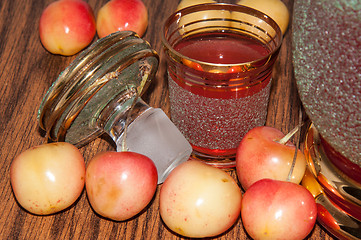 Image showing Fruit liqueur out of Sweet cherry