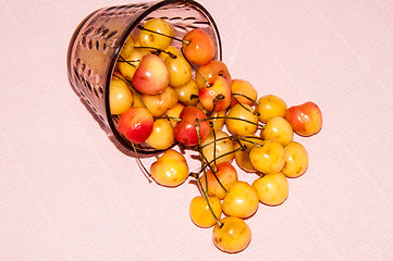 Image showing The fruits of sweet cherry