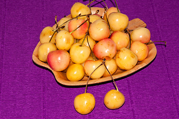 Image showing The fruits of sweet cherry