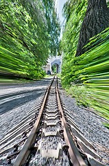 Image showing Railway rails. 