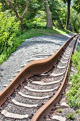 Image showing Railway rails. 