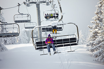 Image showing Ski lift