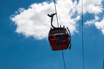 Image showing The funicular link Europe and Asia in the city of Orenburg