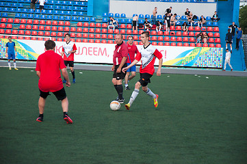 Image showing Soccer game,